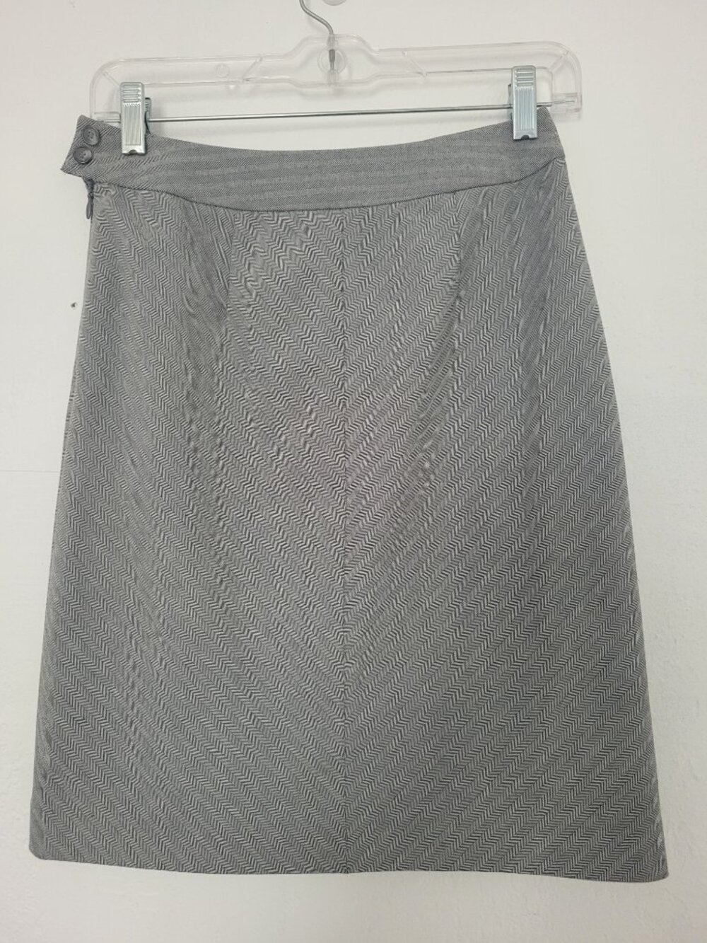 Ann Taylor Petites Herringbone Pencil Skirt SIZE 2
